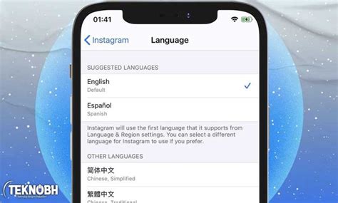 instagram dili ingilizceden türkçeye çevirme